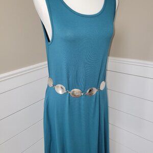 Southwest Style Silver Plated Belt- Fits to 36 inch waistline